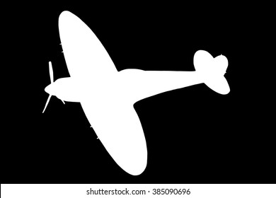 Spitfire Silhouette - White