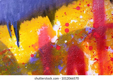 Splash color on backdrop to create colorful