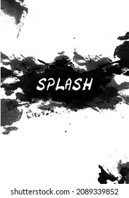 Splash Cover Buku Abstrak Tinta