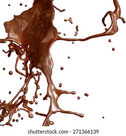 Splash Hot Chocolate Stock Illustration 271366076