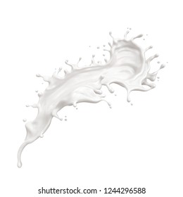 Milk Drops Splashes Isolated On White Stock Photo 532141477 | Shutterstock