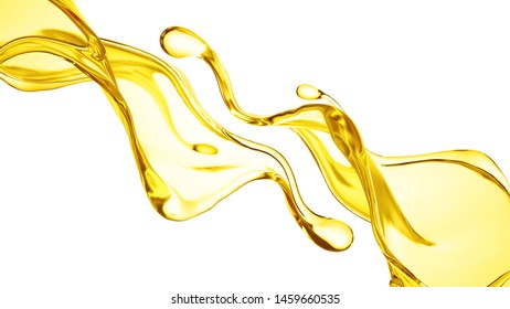 Splash Oil 3d Illustration 3d Rendering Stock Illustration 1470463760