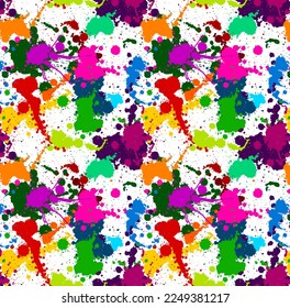Splash Paint Effect Colorful Background
