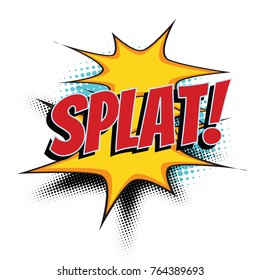 Splat Comic Word Pop Art Retro Stock Illustration 764389693 | Shutterstock