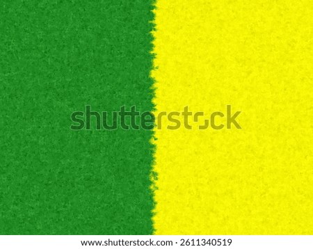 A split background. One half is textured green, the other half is textured yellow. The division between the colors is an irregular, jagged line.