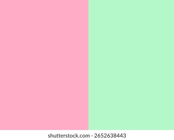 Split background showcases vibrant pink on one side and soft green on the other, creating a contemporary, artistic visual perfect for design purposes or creative projects.