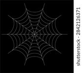 Spooky Spider Web Pattern Vector