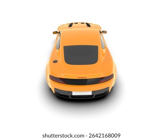 Sport car isolated on background. 3d rendering - illustration