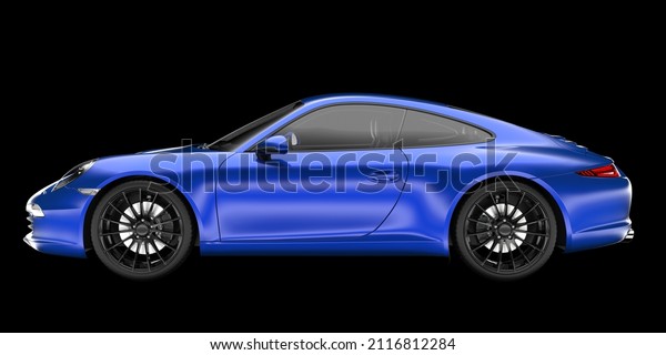 Sport car isolated on background. 3d
rendering -
illustration