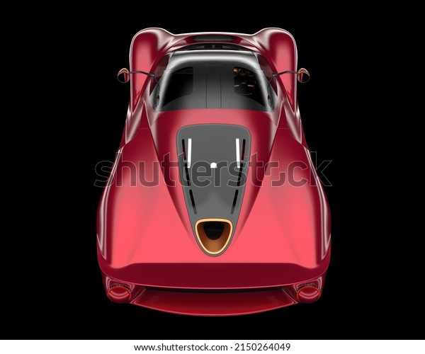 Sport car isolated on background. 3d\
rendering -\
illustration