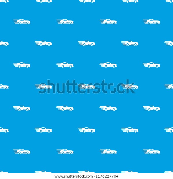 Sport car\
pattern seamless blue repeat for any\
use