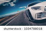sport car scene. 3d rendering and illustration.