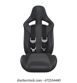 Sport Car Seat Isolated. 3D Rendering