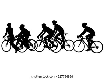 Sport man whit bike on white background - Powered by Shutterstock