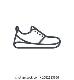 Shoe Vector Thin Line Icon Stock Vector (Royalty Free) 1641457792