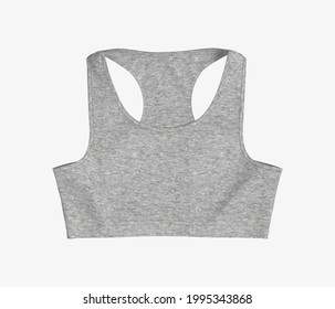 Women’s Sports Bra Mockup In Front View, Design Presentation For Print, 3d Illustration, 3d Rendering