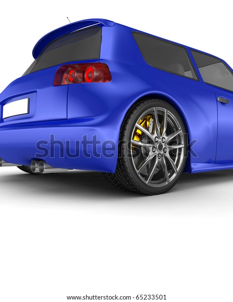 Sports car - 3d render. No trademark issues as\
the car is my own\
design.