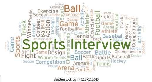 Sports Interview Word Cloud.