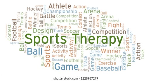 Sports Therapy Word Cloud.