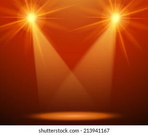 spotlight effect scene background. Raster version.