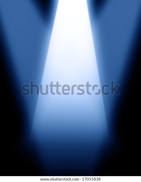 Spotlight On Stage On Black Background Stock Illustration 17055838