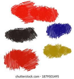 spots of different colors, abstract composition