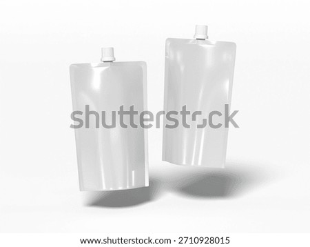 Spout Pouch 3D Render Isolated White for Mockup 4