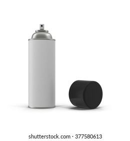 Spray Can Isolated On White Background