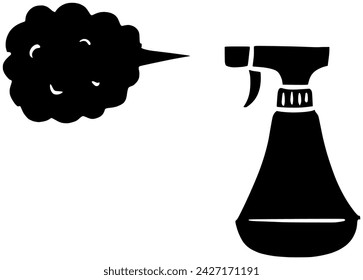 spray icon bottle logo of clean illustration cleaner for household vector hygiene silhouette and cleaning shape home as disinfect to hand detergent graphic chemical background plastic or liquid - Powered by Shutterstock