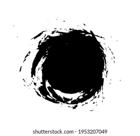 Spray Ink Black Stain Splash Black Stock Illustration 1953207049 ...