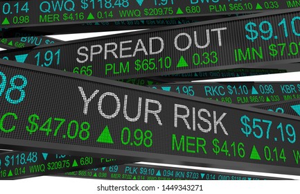 Spread Out Your Risk Diversify Portfolio Stock Market Investment 3d Illustration