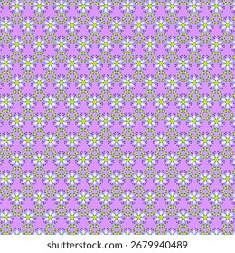 Spring delicate cheerful small flower background Tiny floral fabric, wallpaper Bright decorative small flowers on a lilac purple background Fabric print Wallpapers Scrapbook, digital paper Gift wrap 