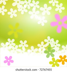 spring flying flower