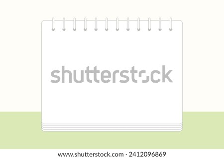 Spring note memo template background