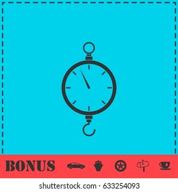 Spring Scale Icon Flat Simple Illustration Stock Illustration 633254093 ...