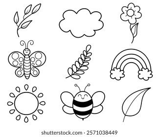 Spring set and raster