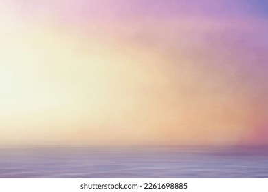 spring summer theme, blur texture,  sunset sky ocean nature background, sunrise - brush paint 