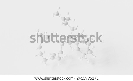 squalene molecule 3d, molecular structure, ball and stick model, structural chemical formula triterpene