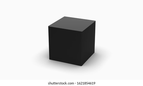 Square Box Mockup, 3D illustration, Contains special layers and smart objects for simply adding any design or color