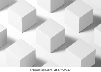 Square Box Packaging 3D Mockup