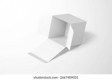 Square Box Packaging 3D Mockup