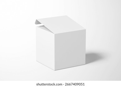 Square Box Packaging 3D Mockup