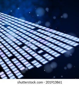 Square Grid Background Showing Lightning Rectangles Or Virtual Squares 