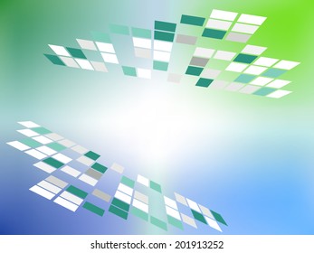 Square Grids Background Showing Decorative Art Or Graphic Design 