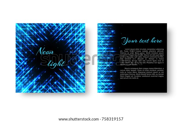square invitation template christmas party neon stock black light party invitation templates