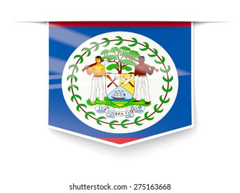 Flag Belize Rectangular Official Flag Proportion Stock Vector (Royalty ...