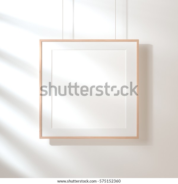 Download Square Poster Wooden Frame Mockup Hanging Stock Illustration 575152360 PSD Mockup Templates