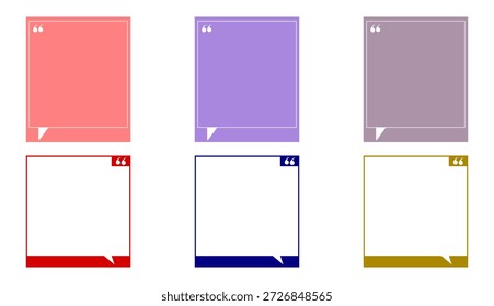 Square Quote Boxes for Creative Text Design