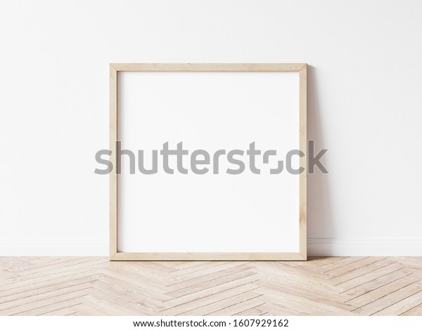 Square Wood Frame Mockup Wood Frame Stock Illustration 1607929162 ...