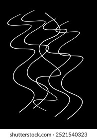 Squiggle - a curved wavy line